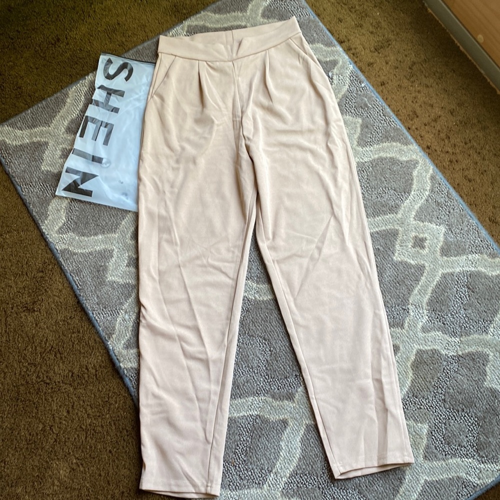 Shein taupe pull on pants
